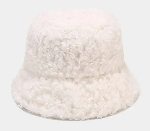 Vista 5 de Lolita - Gorro de lana de cordero con diseño de oveja bereber con forro polar divertido para pescador, para invierno, para mujeres y niñas