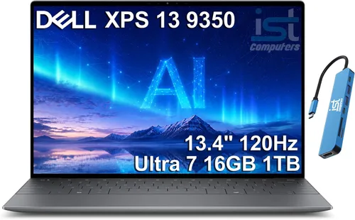 Vista 12 de Dell Portátil XPS 13, pantalla táctil de 13.4" 2.5K, Intel Core 5, Windows