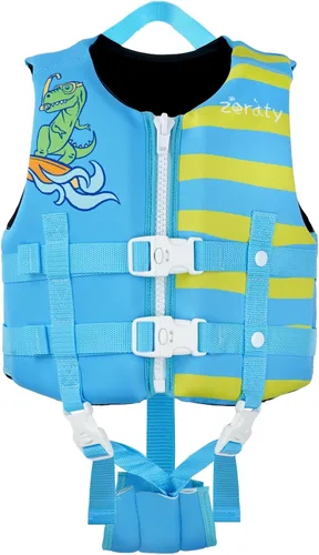 Vista 12 de Zeraty - Chaleco de natación para niños de neopreno, chaleco flotante para niños, ayuda para nadar para niños niñas y niños, 20-30-40-50-60-70-80