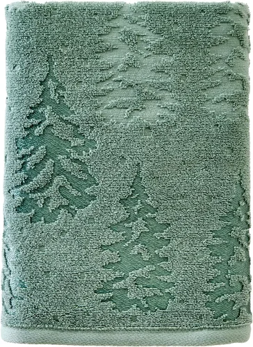 Vista 24 de SKL Home Toalla de baño de Navidad/Winter Fair Isle, color rojo