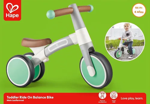 Vista 7 de Hape My First Balance Bike, Vespa Green, de aluminio, desde 12 meses