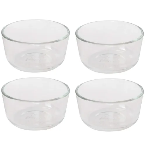Vista 3 de Pyrex 7202 - Tazón de vidrio de 1 taza (paquete de 6) - Fabricado en Estados Unidos