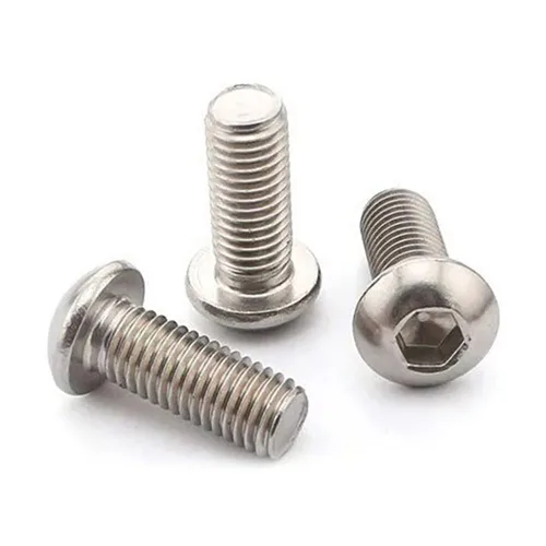 Vista 9 de 50 tornillos de cabeza de botón de 1/4-20 x 1-1/2, acero inoxidable 304 18-8, cabezal Allen, acabado brillante, rosca completamente a máquina