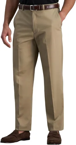 Vista 24 de Haggar Cool 18 Pro - Pantalón de corte clásico para hombre, tallas regulares y grandes y altas Caqui (British Khaki)