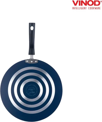 Vista 4 de Vinod Cookware - Plancha de cocina plana multi (Tawa) con base de inducción, sartén antiadherente 100% de aluminio con superficie antiarañazos