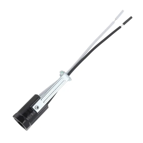 Vista 5 de RTNLIT Base de candelabro E12, soporte de lámpara fenólica sin llave con cable para bombilla LED incandescente E12 (paquete de 5)
