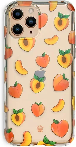 Vista 8 de VELVET CAVIAR Funda brillante iridiscente para iPhone 11 Pro, funda protectora estética para mujer (cuarzo ópalo azul)