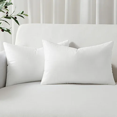 Vista 7 de MIULEE Juego de 2 rellenos de almohada decorativa de 12x20 pulgadas, rellenos de almohada no tejidos con relleno 100% virgen para sofá, sillón