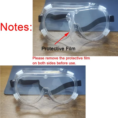 Vista 8 de Paquete de 2 gafas de seguridad, ajustables, ligeras, antivaho protectoras, color blanco
