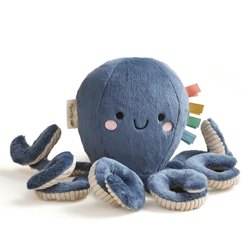 Vista 15 de Itzy Ritzy Snuggles Juguete de Peluche – Animal de Peluche Suave para Bebés, Niños y Adultos – Cintas Sensoriales y Telas Texturizadas para Juego