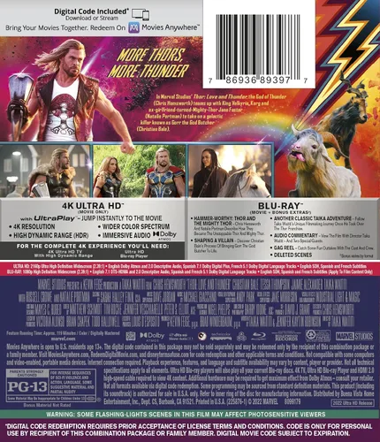 Vista 2 de Thor Love and Thunder Feature 4K UHD