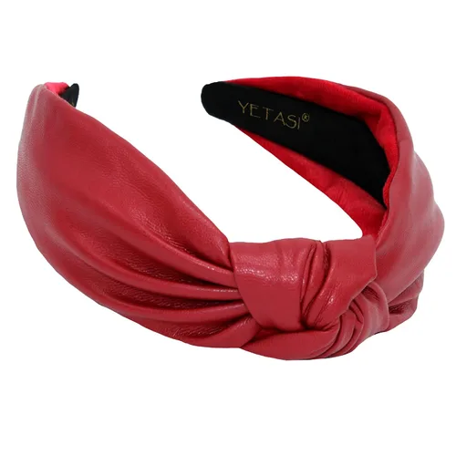 Vista 24 de Diademas de cuero para mujer, marfil elegante durante todo el año, para usar todo el día. Bandas para la cabeza para mujeres adultas y mujeres