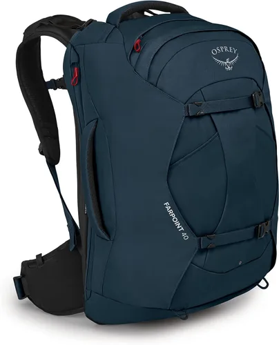 Vista 13 de Mochila de viaje Osprey Farpoint 80L para hombre, negra Negro