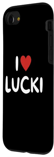 Vista 27 de Funda con corazón rojo para iPhone 16 I Love Lucki