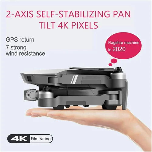 Vista 9 de Drone GPS Drone with 5G WiFi FPV 2-Axis 4K Dual Camera Anti-Shake Gimbal 2000m Image Transmission Brushless Professional RC One Key Take OffLanding