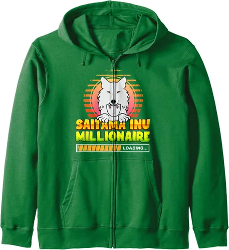 Vista 6 de Saitama Inu Token The Millionaire Loading Token Coin Crypto Zip Hoodie