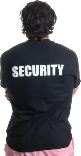 Vista 2 de Security Event Safety Guard Two Side Print Black wTall Sizes Unisex T-Shirt