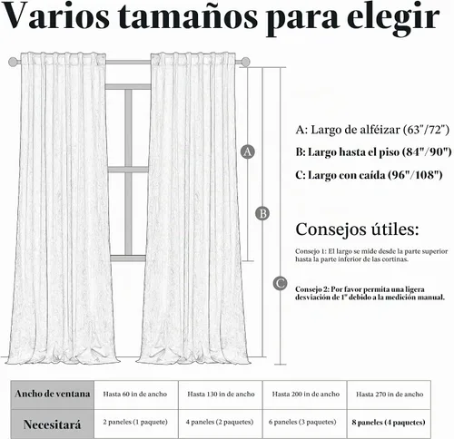 Vista 8 de KGORGE - Cortinas opacas de terciopelo beige de 84 pulgadas, 2 paneles para dormitorio