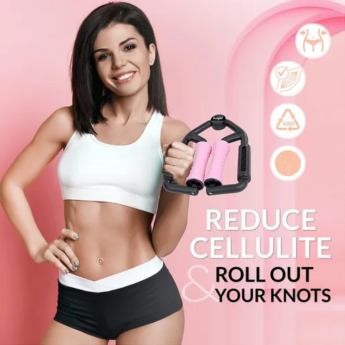 Vista 4 de Yes4All Juego de rodillos de espuma de alta densidad con estante para aliviar el dolor de espalda, yoga, ejercicio, terapia física, recuperación