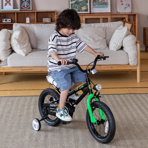 Vista 6 de Glerc Fantacy Kids Bike, 12-20 Inch Children Bicycle for 2-13 Years Old Boys Girls, Kids Bicycle with Water Bottle Holder & Headlight & Training