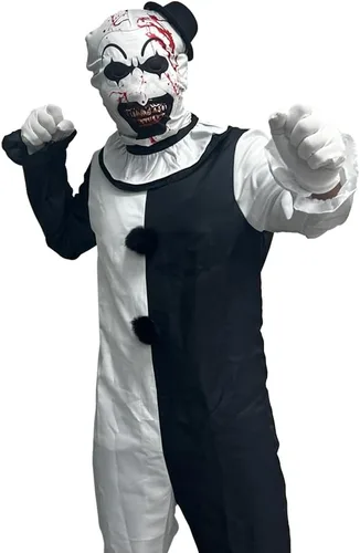 Vista 2 de ATEOVE Clown Costume Clown Cosplay Halloween Costume Outfit Suit