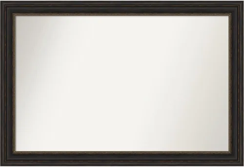 Vista 951 de Amanti Art Espejo de pared personalizado no biselado (25 x 25 pulgadas), marco de bronce acentuado, varios tamaños personalizados, espejo de baño