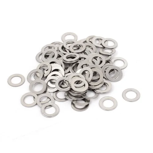 Vista 13 de uxcell Arandela plana sellada de acero inoxidable M1.0.236 x 0.012 in para tornillo de perno 100Pcs