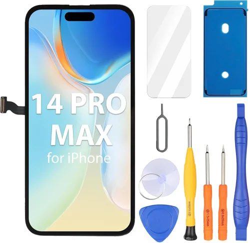 Vista 13 de Ayake Reemplazo de pantalla para iPhone 14 Plus, pantalla LCD FHD de 6.7 pulgadas y digitalizador táctil True Tone con Face ID programable
