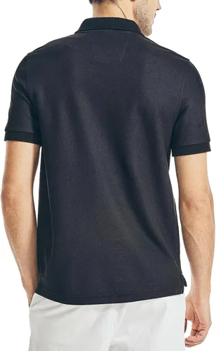 Vista 2 de Nautica playera polo clásica de mangas cortas, color sólido, para hombre