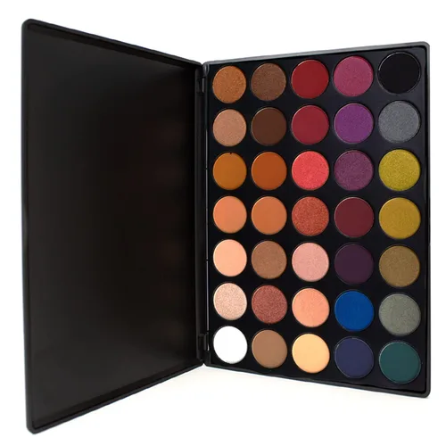 Vista 6 de Palladio Ultimate Pro Paleta de maquillaje de sombra de ojos, 16 colores de polvo de alta pigmentación, mate, brillo, acabados satinados