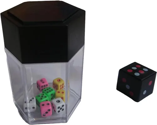 Vista 3 de 4sets dados bomba truco mágico 1 cambio 8 dados pequeña caja de truco