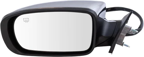 Vista 20 de TRQ Espejo plegable con calefacción eléctrica del lado del conductor con indicador de punto ciego pintura a juego negro liso compatible con Kia
