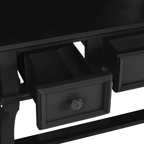Vista 6 de Poundex - Conjunto de tocador con taburete Bobkona Edna