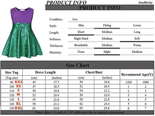 Vista 2 de Bows Bows Bows - Disfraz de princesa con cola de sirena Ariel, vestido casual, color verde y morado con diadema