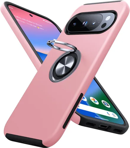 Vista 16 de JAME Funda delgada para Google Pixel 7 Pro, soporte de anillo a prueba de Azul
