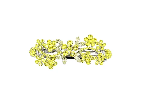 Vista 30 de Faship Clip de pasador de pelo de cristal floral AB multicolor