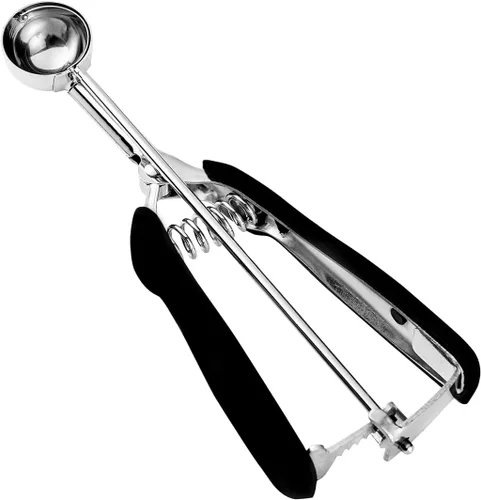 Vista 22 de HOMURE H Cookie Scoop 8 Tablespoon, 4 oz Ice Cream Scoop with Trigger Negro