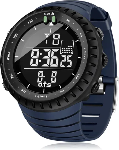 Vista 12 de PALADA Men's Digital Sports Watch Waterproof Tactical Watch with LED Backlight Watches for Men
