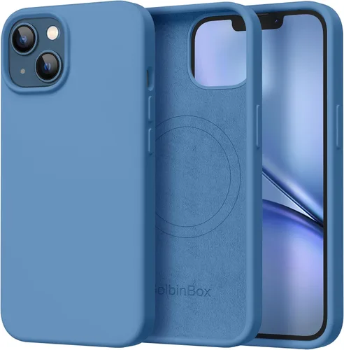 Vista 85 de GolbinBox Funda magnética para iPhone 17, compatible con MagSafe, cubierta de silicona integrada para control de cámara, funda de silicona líquida a