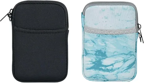Vista 9 de Estuche de transporte para disco duro externo suave (negro + blanco mármol)