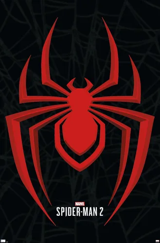 Vista 9 de Trends International Marvel's Spider-Man 2 - Póster de pared con icono de Miles Morales, 22.4 pulgadas de largo x 14.7 pulgadas de ancho, versión
