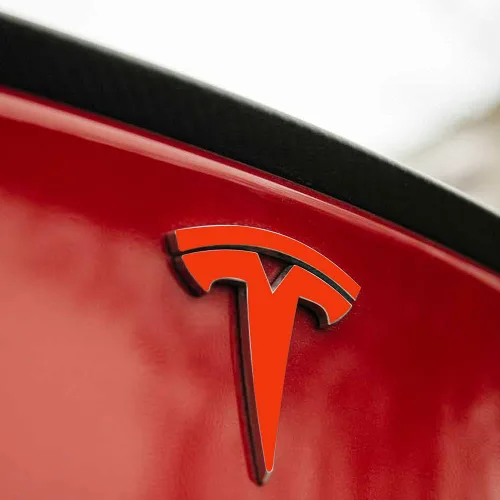 Vista 47 de IPG Compatible con Tesla Modelo 3 Juego de calcomanías (Set de 9 logotipos) Adhesivos para personalizar tu vehículo