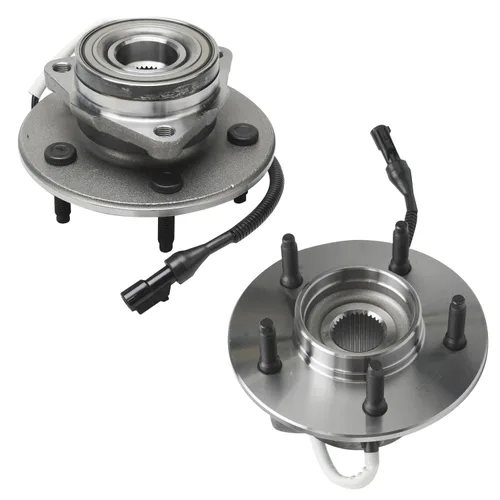 Vista 100 de Detroit Axle - Par de cojinetes de rueda delantera/trasera para Ford Edge 11-14, 09-19 Flex, 13-19 Police Interceptor Sedan, 14-18 Police Sedan