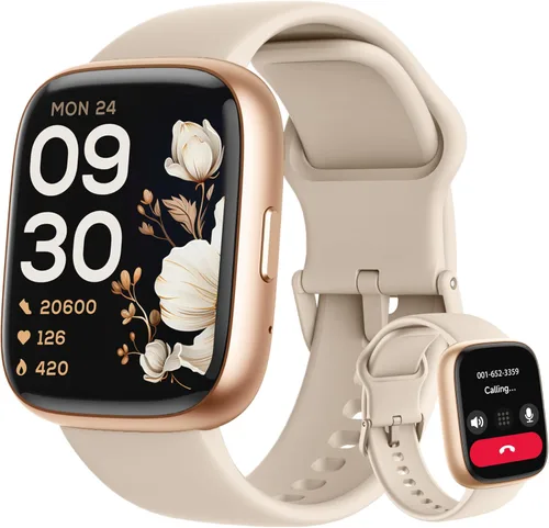 Vista 9 de LODIMEKE Reloj inteligente, Alexa incorporado, responder/hacer llamadas, 44mm, reloj inteligente para mujeres y hombres, pantalla deportiva