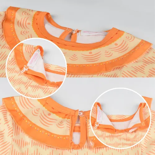 Vista 3 de Yarde Isabella Mirabel - Vestido de Halloween para niña con bolsa, tocado de princesa