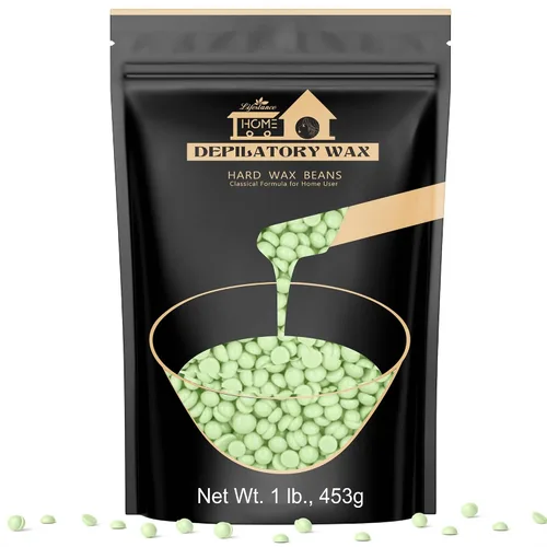 Vista 18 de 1 libra de granos de cera dura, kit de cera en perlas de Lifestance para depilación de cera dura para cabello fino y delgado, piel sensible, perlas