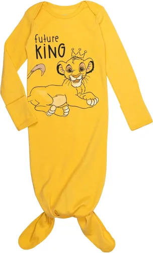 Vista 3 de Disney Pixar Monsters Inc. Lion King Winnie The Pooh Simba Mike - Vestido de dormir de manga larga para bebé, disfraz de bebé