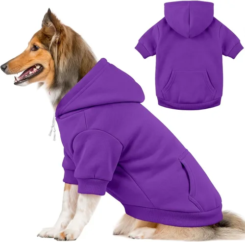 Vista 22 de Dog Sweaters for Small Dogs, Dog Hoodie Apparel Sweatshirt Clothes Negro