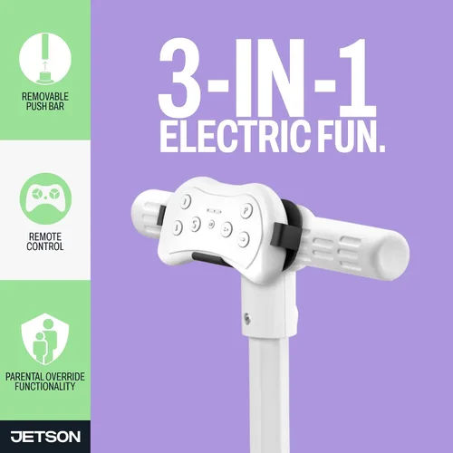 Vista 4 de Jetson Mako Niños Coche Eléctrico con Asistencia de Motor por Empuje, 3 Modos: Empuje, Conducción o Control Remoto, Velocidad Máxima de 3 mph