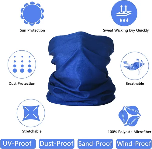 Vista 5 de Polaina para el cuello de la cara, unisex, bufanda refrescante, pasamontañas, máscara para mujeres y hombres, multifunción transpirable